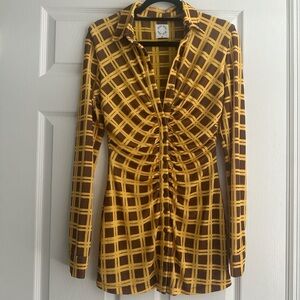 With Jean Long Sleeve Dress